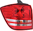 Driver and Passenger Side, Inner and Outer Tail Lights, with Bulbs, Halogen, with Turn Signal Light Bulb, Mounts On Liftgate