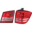 Passenger Side, Inner and Outer Tail Lights, with Bulbs, Halogen, Mounts On Liftgate