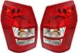 Driver and Passenger Side Halogen Tail Light, With bulb(s), OE Replacement