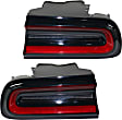 Driver and Passenger Side, Outer Tail Lights, with Bulbs, LED, Mounts on Body, CAPA Certified