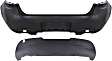 Rear, Lower Bumper Covers, Primed top; Textured Bottom, CAPA CERTIFIED