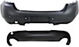 Rear Upper - Primed, Lower - Textured Bumper Cover CAPA Certified
