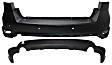 Rear, Upper and Lower Upper - Primed, Lower - Textured Bumper Cover CAPA Certified