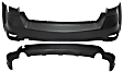 Rear, Upper and Lower Upper - Primed, Lower - Textured Bumper Cover