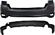 Rear, Upper and Lower Upper - Primed, Lower - Textured Bumper Cover, CAPA Certified