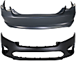 2012 Ford Fusion - Front and Rear Primed Bumper Cover