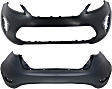 Hatchback Front and Rear Primed Bumper Cover CAPA Certified
