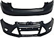 2012-2014 Ford Focus - Hatchback Front and Rear Primed Bumper Cover