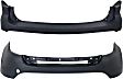 Front and Rear, Upper Primed Bumper Cover CAPA Certified