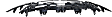 Front Bumper Reinforcements, Plastic and Steel, With Upper Cover Reinforcement