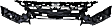 Front Bumper Reinforcements, Plastic and Steel, With Upper Cover Reinforcement