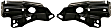 Front, Driver and Passenger Side, Lower Headlight Brackets
