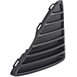 2012-2014 Ford Focus - Front, Driver and Passenger Side, Outer Bumper Grilles, Textured Black