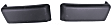 Front, Driver and Passenger Side Bumper Trim, Textured Black
