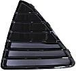 Front, Driver and Passenger Side, Outer Bumper Grilles, Black