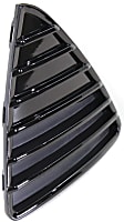 Front, Driver and Passenger Side, Outer Bumper Grilles, Black