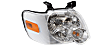2008 Ford Explorer Sport Trac - Driver and Passenger Side Halogen Headlight, With bulb(s), OE Replacement, CAPA Certified
