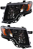 Driver and Passenger Side Headlights, with Bulbs, Halogen, Sport Utility