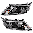 2012 Ford Fusion - Driver and Passenger Side Halogen Headlight, With bulb(s), OE Replacement