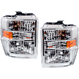 2011 Ford E-150 - Driver and Passenger Side Halogen Headlight, With bulb(s), OE Replacement