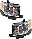 2009 Ford Flex - Driver and Passenger Side Halogen Headlight, With bulb(s), OE Replacement