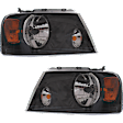 2008 Ford F-150 - Driver and Passenger Side Halogen Headlight, With bulb(s), OE Replacement, Crew Cab Pickup