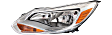 2012 Ford Focus - Driver and Passenger Side Halogen Headlight, With bulb(s), Sedan, OE Replacement
