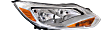 2012 Ford Focus - Driver and Passenger Side Halogen Headlight, With bulb(s), Sedan, OE Replacement
