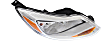 2012 Ford Focus - Driver and Passenger Side Halogen Headlight, With bulb(s), Sedan, OE Replacement