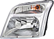 Driver and Passenger Side Halogen Headlight, With bulb(s), OE Replacement, CAPA Certified