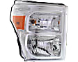 2015 Ford F-450 Super Duty - Driver and Passenger Side Halogen Headlight, With bulb(s), OE Replacement