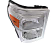 2015 Ford F-450 Super Duty - Driver and Passenger Side Halogen Headlight, With bulb(s), OE Replacement