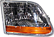 2001 Ford F-150 - Driver and Passenger Side Halogen Headlight, With bulb(s),  Harley-Davidson Style, OE Replacement, Crew Cab Pickup, CAPA Certified