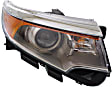 2013 Ford Edge - Driver and Passenger Side Halogen Headlight, With bulb(s),  For Models With Appearance Package, OE Replacement, Sport Utility