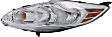 2011-2013 Ford Fiesta - Driver and Passenger Side Headlights, with Bulbs, Halogen, For Models without Appearance Package, CAPA Certified