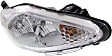 2011-2013 Ford Fiesta - Driver and Passenger Side Headlights, with Bulbs, Halogen, For Models without Appearance Package, CAPA Certified