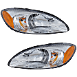 2006 Ford Taurus - Driver and Passenger Side Headlights, without Bulbs, Halogen, For Models without Centennial Edition