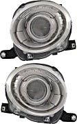 2012-2019 Fiat 500 - Driver and Passenger Side Headlights, with Bulbs, Halogen, without black trim