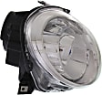 2012-2019 Fiat 500 - Driver and Passenger Side Headlights, with Bulbs, Halogen, without black trim