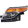 2015 Ford Explorer - Driver and Passenger Side Halogen Headlight, With bulb(s), OE Replacement