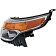 2015 Ford Explorer - Driver and Passenger Side Halogen Headlight, With bulb(s), OE Replacement