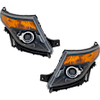 Driver and Passenger Side Halogen Headlight, With bulb(s), OE Comparable Finish
