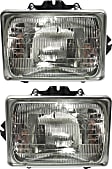 Driver and Passenger Side Halogen Headlight, With bulb(s), OE Replacement