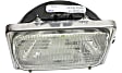 Driver and Passenger Side Halogen Headlight, With bulb(s), OE Replacement