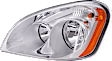 Driver and Passenger Side Headlights, with Bulbs, Halogen, Reflector type (amber turn signal)