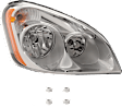 Driver and Passenger Side Headlights, with Bulbs, Halogen, Reflector type (amber turn signal)
