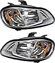 Driver and Passenger Side Halogen Headlight, With bulb(s), OE Replacement