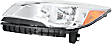2013-2016 Ford Escape - Driver and Passenger Side Halogen Headlight, With bulb(s), OE Replacement