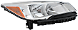 2013-2016 Ford Escape - Driver and Passenger Side Halogen Headlight, With bulb(s), OE Replacement
