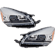 Driver and Passenger Side Headlights, without Bulbs, HID/Xenon, without HID Bulbs and ballast